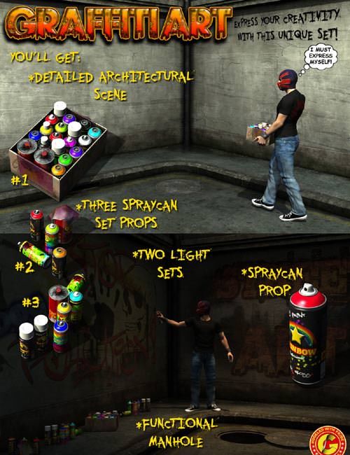 3D Model – Graffiti Art