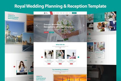 Royal Wedding Planning and Reception Template